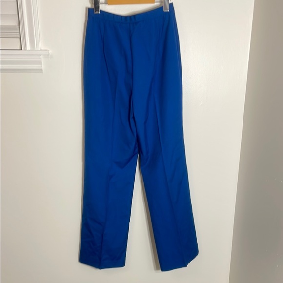 Vibrant Blue High-Waisted Pants - Picture 4 of 7